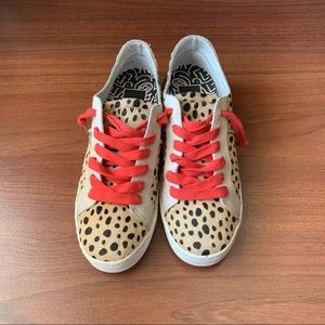 DOLCE VITA Zalen calf hair sneakers in Leopard size 7.5